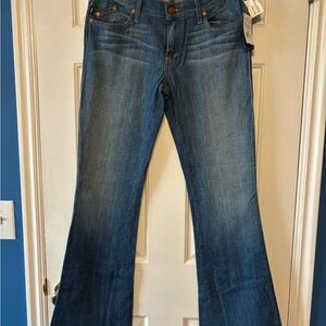 Rock & Republic Blue Flare Wide Leg Jeans